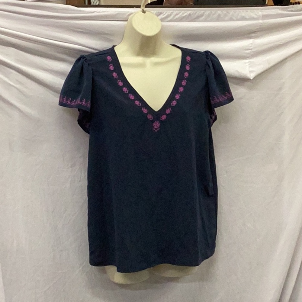 Bobeau Blue and Purple top.